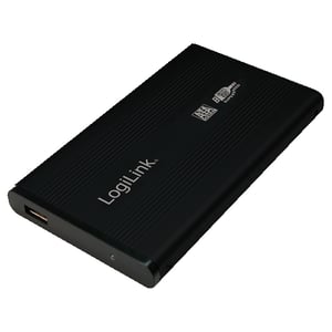 LogiLink UA0106 2.5" Black Hard Drive Enclosure, USB-Powered