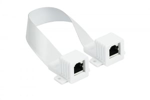Alcasa 8055-F44QW kabel sieciowy Biały 0,515 m