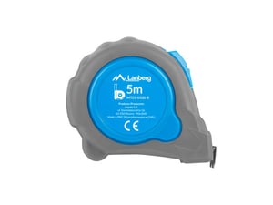 Lanberg MT01-0500-B måttband 5 m Plast Blå, Grå