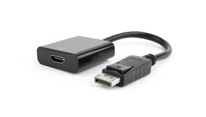 Gembird AB-DPM-HDMIF-002 kabeladapter 0,1 m DisplayPort HDMI Svart
