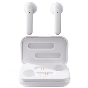Media-Tech MT3601W True Wireless Stereo (TWS) Earbuds/Headset Bluetooth Calls/Music White