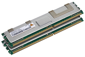 Fujitsu 38006671 4 GB memory module (2 x 2 GB DDR2 240-pin DIMM) with ECC correction