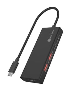 ICY BOX IB-HUB1436-CPD Kabelansluten USB 3.2 Gen 2 (3.1 Gen 2) Typ A Svart