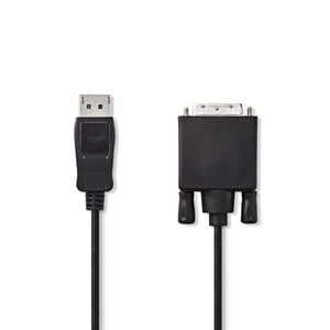 Nedis CCGP37200BK10 adapter kablowy 1 m DisplayPort DVI-D Czarny