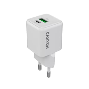 Canyon CU20AC Digitalkamera, Gamecontroller, Kopfhörer, Headset, Mobiltelefon, Laptop, Powerbank, Tablet Weiß Wechselstrom Schnellladung Intern