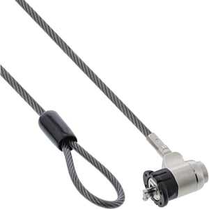 InLine 55703 Cable Clamp, Black, Silver, 2 m