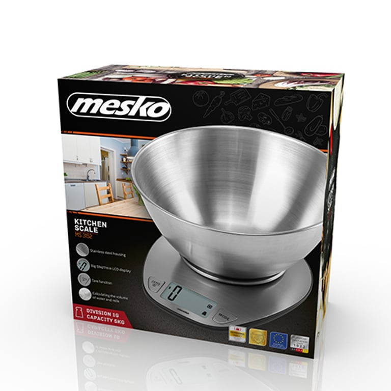 Mesko Home MS 3152 Stal nierdzewna Blat Elektroniczna waga kuchenna