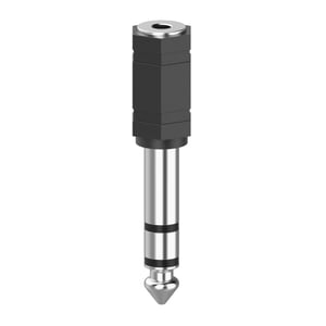 Hama 00205194 3.5mm to 6.3mm Cable Adapter, Black, Silver