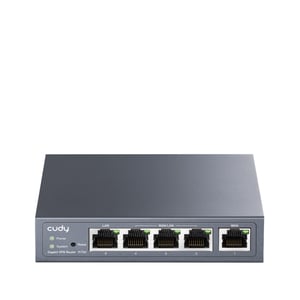 Cudy Gigabit Multi-WAN VPN-Router, Fast-Ethernet-, Gigabit-Ethernet-Router, grau