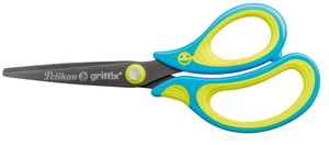 Pelikan 810241 School and Stationery Scissors Scissors for cutting out patterns Straight cut Blue, Yellow