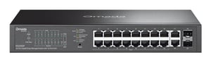 OMADA ES220GP Managed Gigabit-Ethernet-Switch (10/100/1000) mit PoE-Unterstützung, schwarz