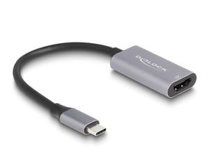 DeLOCK 60021 zewnętrzna karta graficzna usb 7680 x 4320 px Czarny, Szary