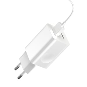 Baseus Schnellladegerät für Handy, Tablet, universell, weiß, USB, Schnellladung, für den Innen- und Außenbereich