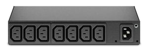 APC AP6015A Stromverteilereinheit (PDU) mit 8 Netzwerkanschlüssen, 0U/1U, schwarz
