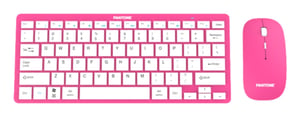 Pantone PT-KB09P1 klawiatura Dołączona myszka Dom RF Wireless QWERTY Włoski Różowy