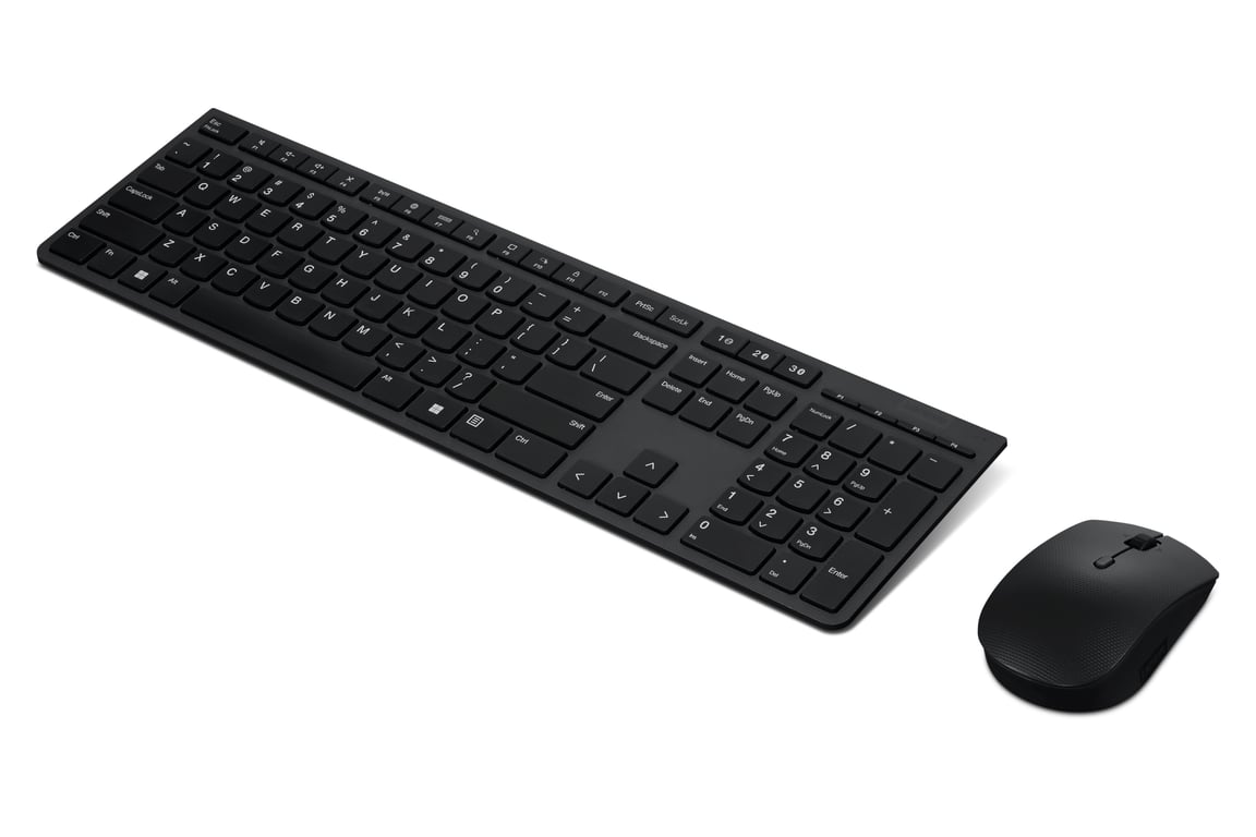 Lenovo 4X31K03931 klawiatura Dołączona myszka RF Wireless + Bluetooth US English Czarny
