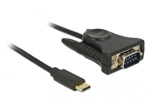 DeLOCK 62964 Serial Cable, Black, 1.8 m