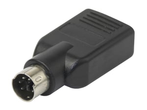 Deltaco USB-81 PS/2 Cable Adapter, Purple