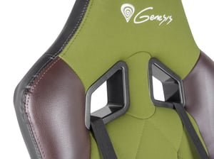 GENESIS Nitro 330 Uniwersalny fotel dla gracza Obite siedzisko Brązowy, Zielony