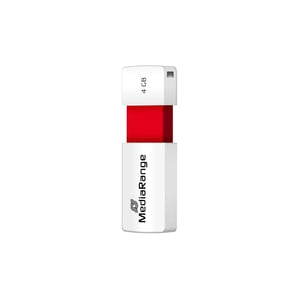 MediaRange MR970 pamięć USB 4 GB USB Typu-A 2.0 Czerwony, Biały