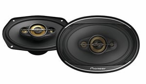 Pioneer TS-A6971F Oval 4-Way 600 W Car Speaker, 2-Pack