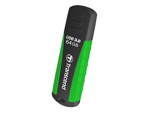 Transcend JetFlash 810 64 GB USB 3.0 USB-minne USB Typ A 3.2 Gen 1 (3.1 Gen 1) Svart, Grön