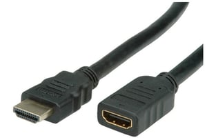 Secomp 2 m HDMI/HDMI-Kabel, HDMI Typ A (Standard), schwarz