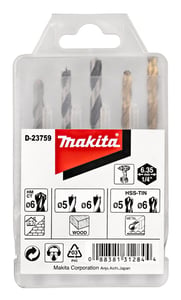 Makita D-23759 Bohrer, Bohrerset, 5-teilig.