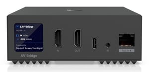 Ubiquiti Enterprise Audio/Video Bridge Nadajnik i transceiver AV Czarny