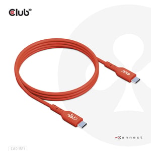 CLUB3D CAC-1511 USB-Kabel USB 2.0 1 m USB-C Orange