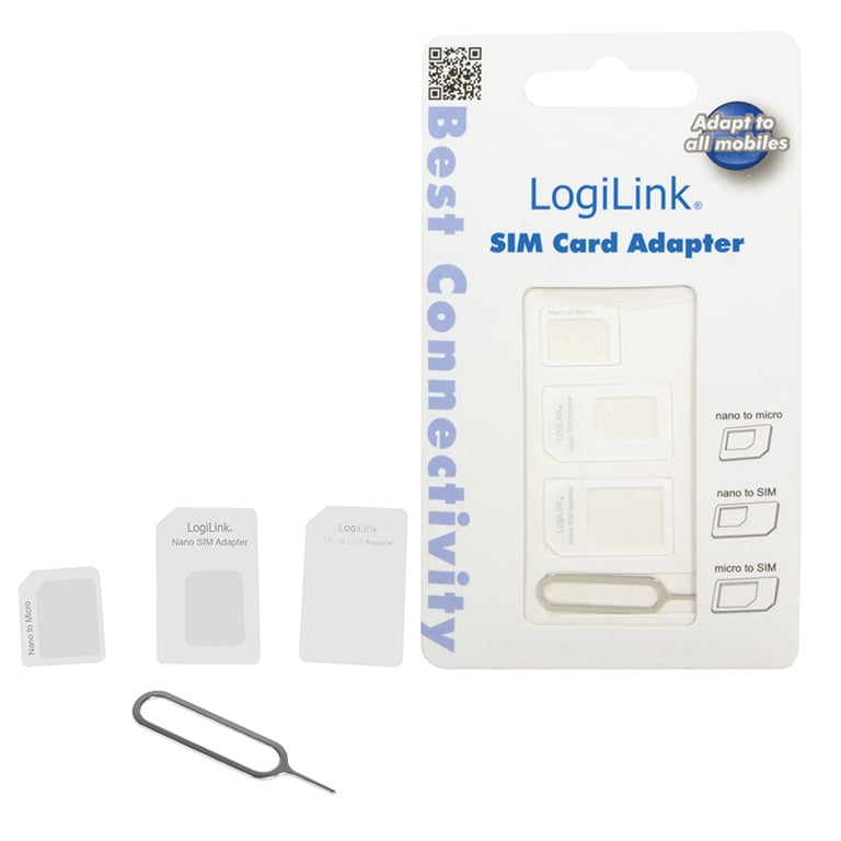 LogiLink AA0047 adapter kart pamięci flash/SIM Adapter do karty SIM
