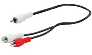 Schwaiger CIK8230533 kabel audio 0,2 m 2 x RCA RCA Czarny