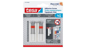 TESA 77775 Outdoor Universal Hook, White, 2 pcs.