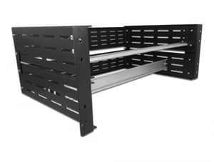 DeLOCK Klatka z szyną DIN 19″ 4U, czarna