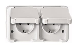 Merten MEG2320-8019 CEE 7/3 Electrical Outlet, White