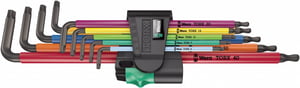 Wera 967/9 TX XL L-Shaped Allen Wrench Set, Metric, 9-piece