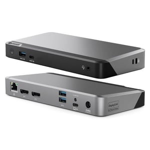 ALOGIC DUPRDX2-100 dockningsstation, kabelansluten USB 3.2 Gen 1 (3.1 Gen 1) Type-C, svart, grå