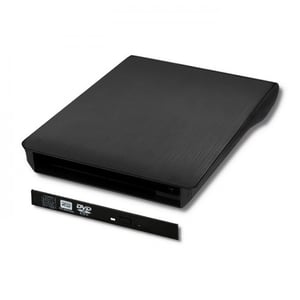 Qoltec External USB 2.0 12.7mm SATA Optical Drive Case dysk optyczny DVD-ROM Czarny