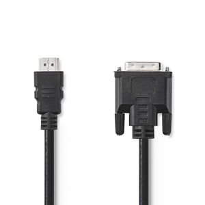 Nedis CCGB34800BK30 HDMI to DVI-D 24+1 Cable Adapter, Black