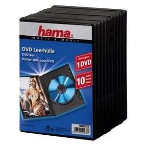 Hama 00051276 CD-fodral Smyckeskrin för 1 skiva Svart