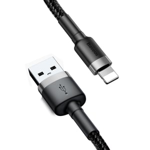 Baseus CALKLF-RG1 kabel Lightning 3 m Grau, Schwarz