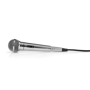 Nedis MPWD45GY Microphone, Silver, Instrumental Microphone