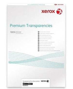 Xerox 003R98205 Laser-Druckfolien A4 (210 × 297 mm), transparent, 50 Blatt.