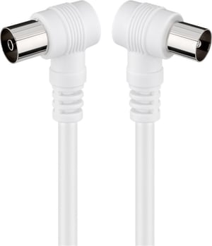 Goobay 11521 kabel koncentryczny 2,5 m Biały