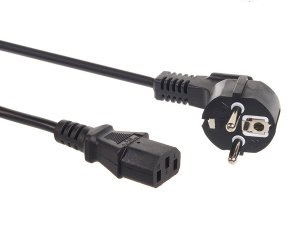 Maclean MCTV-691 Netzkabel, schwarz, 1,5 m, F-Stecker