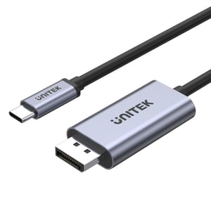 UNITEK V1409A przejściówka do kabli USB-C DisplayPort Czarny, Szary