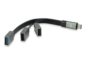 Conceptronic HUBBIES01G USB 3.2 Gen 2 (3.1 Gen 2) Type-C Hubs and Concentrators, 5000 Mbit/s, Gray