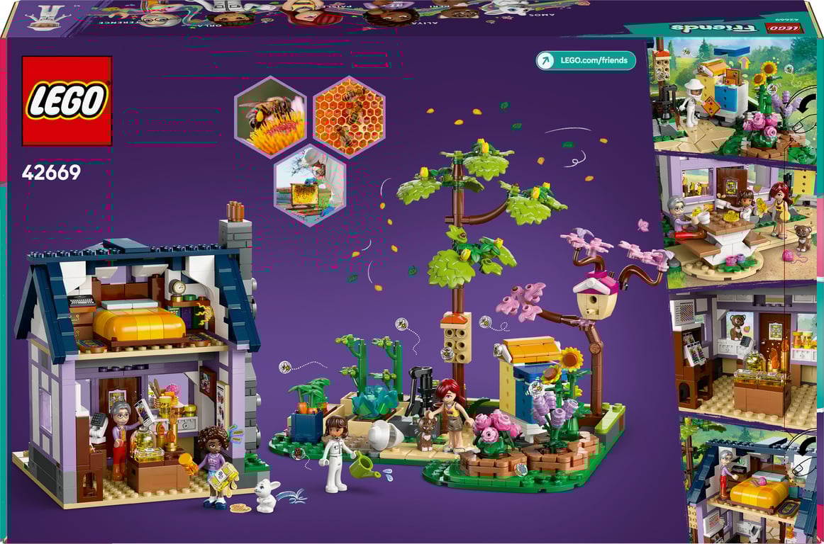 фото Блоковий конструктор LEGO Friends Будиночок і квітник бджолярів (42669)