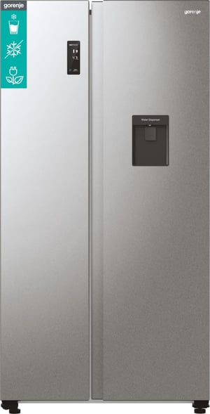 Gorenje NRR9185DAXLWD chłodziarko-zamrażarka otwierana obustronnie Wolnostojący 547 l Szary