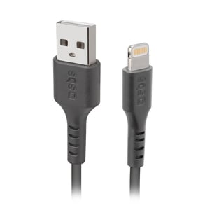 SBS TECABLEUSBIP589K Lightning-Kabel 1 m Schwarz